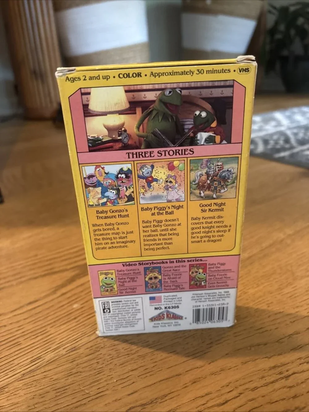 Muppet Babies Video Storybook Three Stories VHS 1988 Jim Henson.